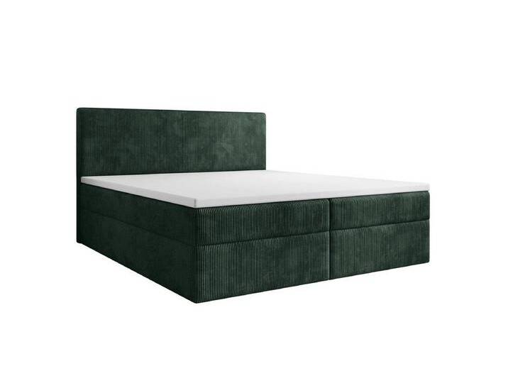Luxusbetten24 Boxspringbett Soft in Cord, mit Stauraum, grün, ohne Topper, Grün Luxusbetten24 Boxspringbett Soft in Cord, mit Stauraum, grün, ohne Topper, Grün von Luxusbetten24