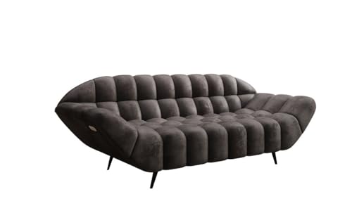 Luxusbetten24 Designer 2 Sitzer Sofa Amora in Samt Dunkelbraun Luxusbetten24 Designer 2 Sitzer Sofa Amora in Samt Dunkelbraun von Luxusbetten24