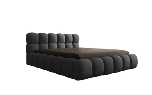 Luxusbetten24 Designer Polsterbett Boston Bouclé 200x200 mit Stauraum + kostenloser Aufbau | Bezug: Bouclé | Farbe: Grau Luxusbetten24 Designer Polsterbett Boston Bouclé 200x200 mit Stauraum + kostenloser Aufbau | Bezug: Bouclé | Farbe: Grau von Luxusbetten24
