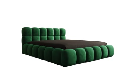 Luxusbetten24 Designer Polsterbett Boston Samt 140x200 mit Stauraum, inklusive Aufbau | Bezug: Samt | Farbe: Grün Luxusbetten24 Designer Polsterbett Boston Samt 140x200 mit Stauraum, inklusive Aufbau | Bezug: Samt | Farbe: Grün von Luxusbetten24