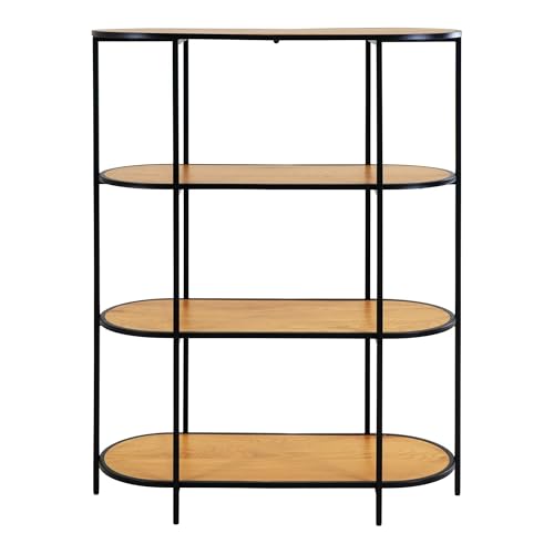 Luxusbetten24 Designer Regal Quarto Metallgestell Eiche von Luxusbetten24