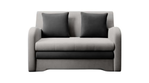 Luxusbetten24 Designer Sofa Arian Designer Sofa Arian mit Schlaffunktion und Stauraum | Bezug: Samt | Farbe: Grau/Schwarz Luxusbetten24 Designer Sofa Arian Designer Sofa Arian mit Schlaffunktion und Stauraum | Bezug: Samt | Farbe: Grau/Schwarz von Luxusbetten24