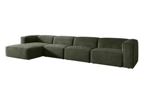 Luxusbetten24 Designer Sofa Comfy L Maxi in Samt Grün Links Luxusbetten24 Designer Sofa Comfy L Maxi in Samt Grün Links von Luxusbetten24
