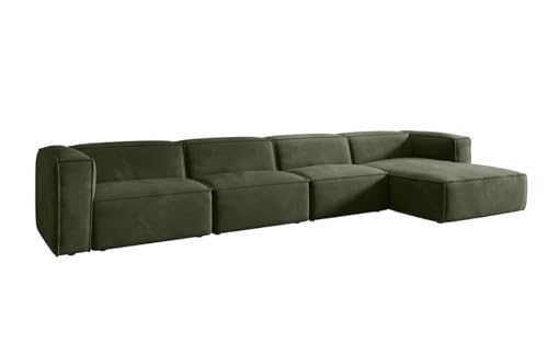 Luxusbetten24 Designer Sofa Comfy L Maxi in Samt Grün Rechts Luxusbetten24 Designer Sofa Comfy L Maxi in Samt Grün Rechts von Luxusbetten24