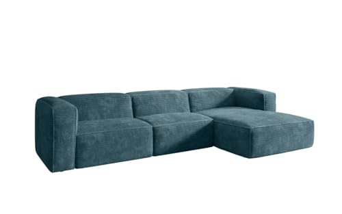 Luxusbetten24 Designer Sofa Comfy in Cord Vintage Blau Rechts Luxusbetten24 Designer Sofa Comfy in Cord Vintage Blau Rechts von Luxusbetten24