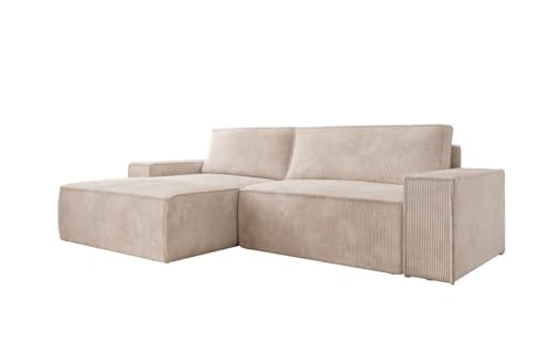 Luxusbetten24 Designer Sofa Corino in Cord von Luxusbetten24