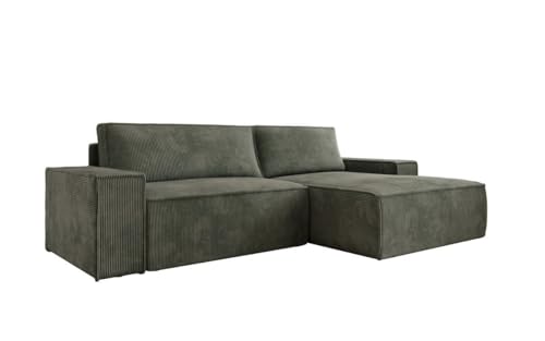 Luxusbetten24 Designer Sofa Corino in Cord von Luxusbetten24