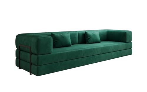 Luxusbetten24 Designer Sofa Lazy 3 Sitzer XXL in Samt Grün Luxusbetten24 Designer Sofa Lazy 3 Sitzer XXL in Samt Grün von Luxusbetten24