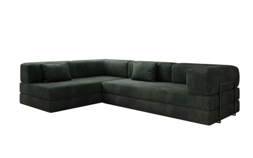 Luxusbetten24 Designer Sofa Lazy L in Cord Grün Links Luxusbetten24 Designer Sofa Lazy L in Cord Grün Links von Luxusbetten24