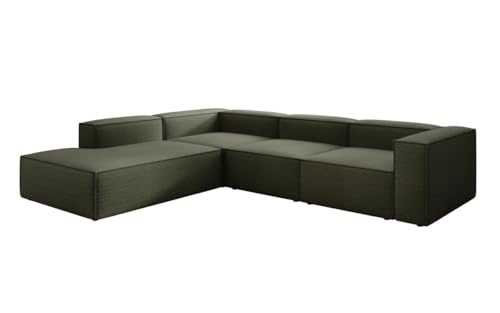 Luxusbetten24 Designer Sofa Lesley L in Bouclé mit Langer Ottomane Grün Links Luxusbetten24 Designer Sofa Lesley L in Bouclé mit Langer Ottomane Grün Links von Luxusbetten24