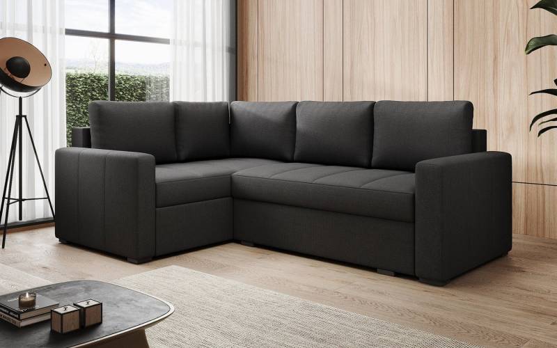 Luxusbetten24 Schlafsofa Designer Sofa Cortino, mit Schlaffunktion und Stauraum von Luxusbetten24