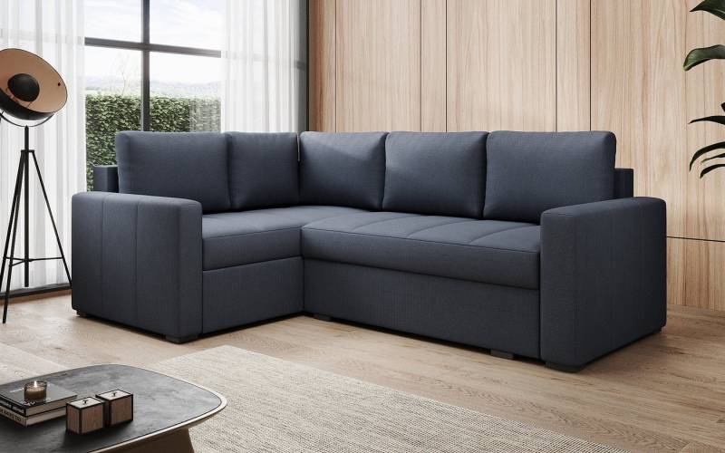 Luxusbetten24 Schlafsofa Designer Sofa Cortino, mit Schlaffunktion und Stauraum von Luxusbetten24