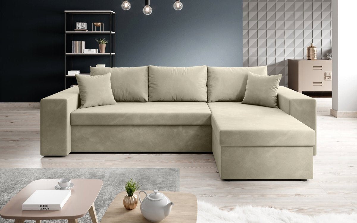 Luxusbetten24 Schlafsofa Designer Sofa Denver, mit Stauraum und Schlaffunktion von Luxusbetten24