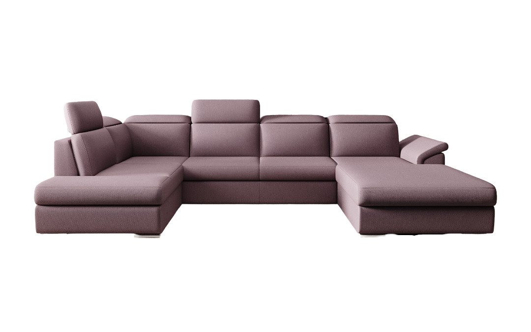 Luxusbetten24 Schlafsofa Designer Sofa Emiliano, mit Schlaf- und Klappfunktion von Luxusbetten24