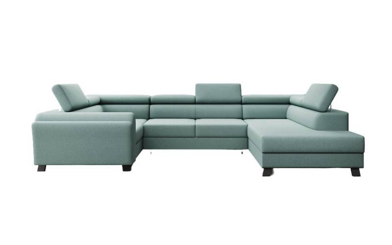 Luxusbetten24 Schlafsofa Designer Sofa Emilio, mit Schlaf- und Klappfunktion von Luxusbetten24