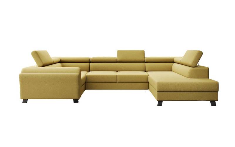 Luxusbetten24 Schlafsofa Designer Sofa Emilio, mit Schlaf- und Klappfunktion von Luxusbetten24