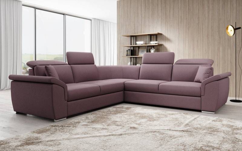 Luxusbetten24 Schlafsofa Designer Sofa Fernando, mit Schlaffunktion und Stauraum von Luxusbetten24