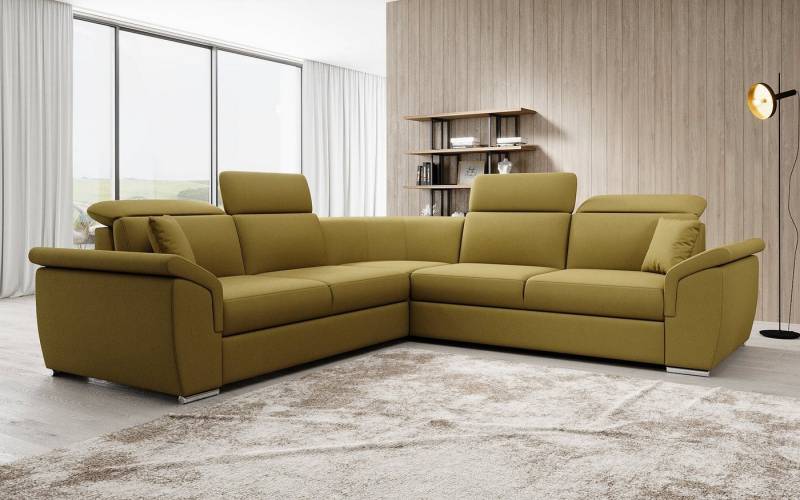 Luxusbetten24 Schlafsofa Designer Sofa Fernando, mit Schlaffunktion und Stauraum von Luxusbetten24