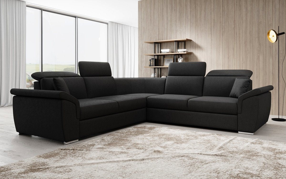 Luxusbetten24 Schlafsofa Designer Sofa Fernando, mit Schlaffunktion und Stauraum von Luxusbetten24