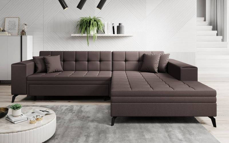 Luxusbetten24 Schlafsofa Designer Sofa Frida, mit Schlaffunktion von Luxusbetten24