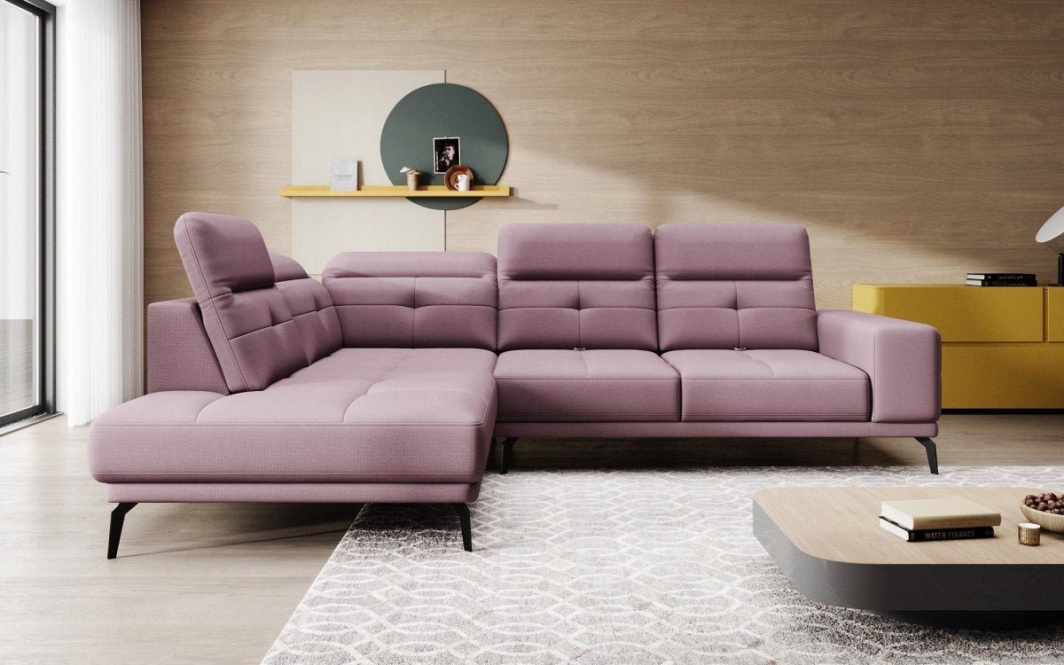 Luxusbetten24 Sofa Designer Sofa Isabella, mit verstellbarer Kopf- und Rückenlehne von Luxusbetten24