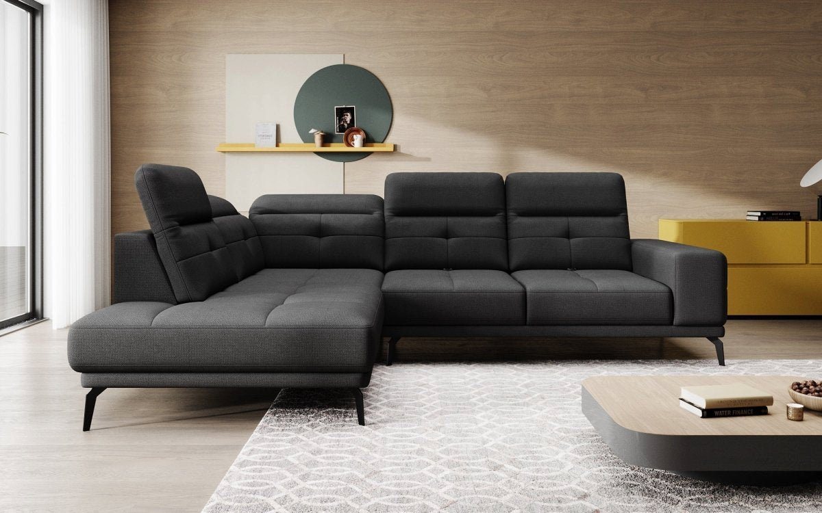 Luxusbetten24 Sofa Designer Sofa Isabella, mit verstellbarer Kopf- und Rückenlehne von Luxusbetten24