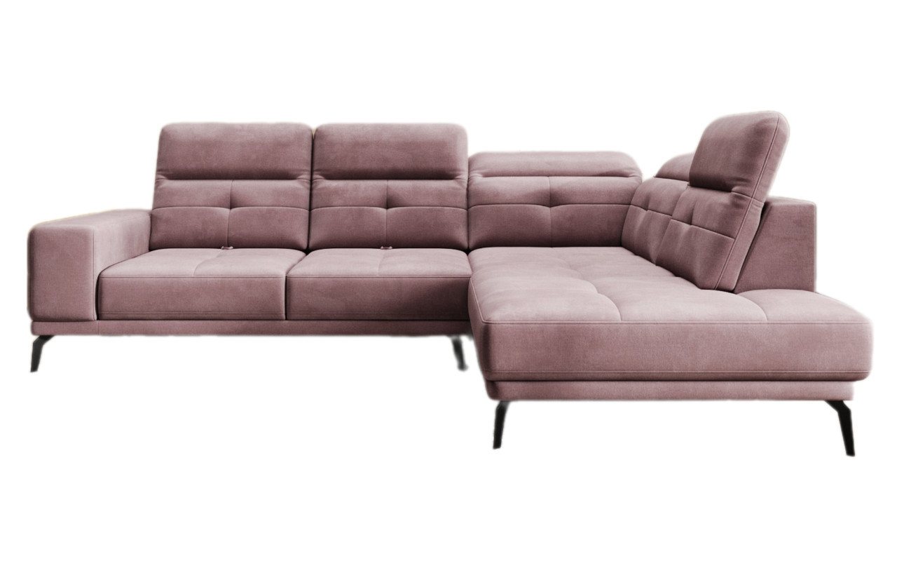 Luxusbetten24 Sofa Designer Sofa Isabella, mit verstellbarer Kopf- und Rückenlehne von Luxusbetten24