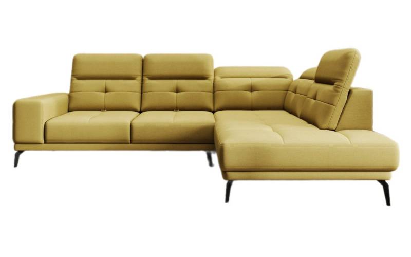 Luxusbetten24 Sofa Designer Sofa Isabella, mit verstellbarer Kopf- und Rückenlehne von Luxusbetten24