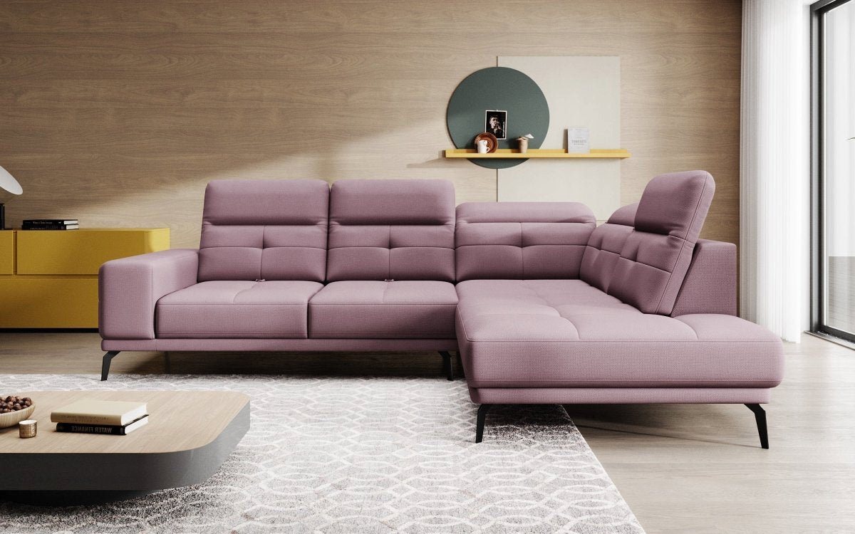 Luxusbetten24 Sofa Designer Sofa Isabella, mit verstellbarer Kopf- und Rückenlehne von Luxusbetten24