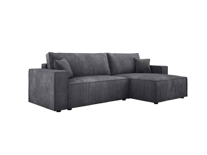 Baidani Ecksofa Sofa Velanova Cord, mit Schlaffunktion und Stauraum von Baidani