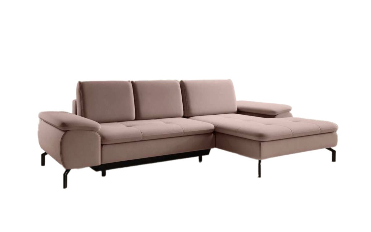 Luxusbetten24 Ecksofa Verila Mini, mit Schlaf- und Klappfunktion von Luxusbetten24