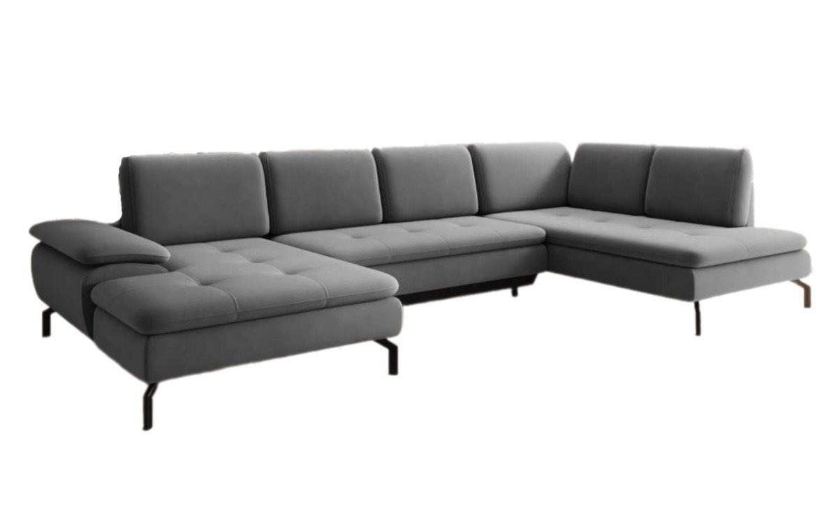 Luxusbetten24 Ecksofa Verila U, mit Schlaf- und Klappfunktion Luxusbetten24 Ecksofa Verila U, mit Schlaf- und Klappfunktion von Luxusbetten24