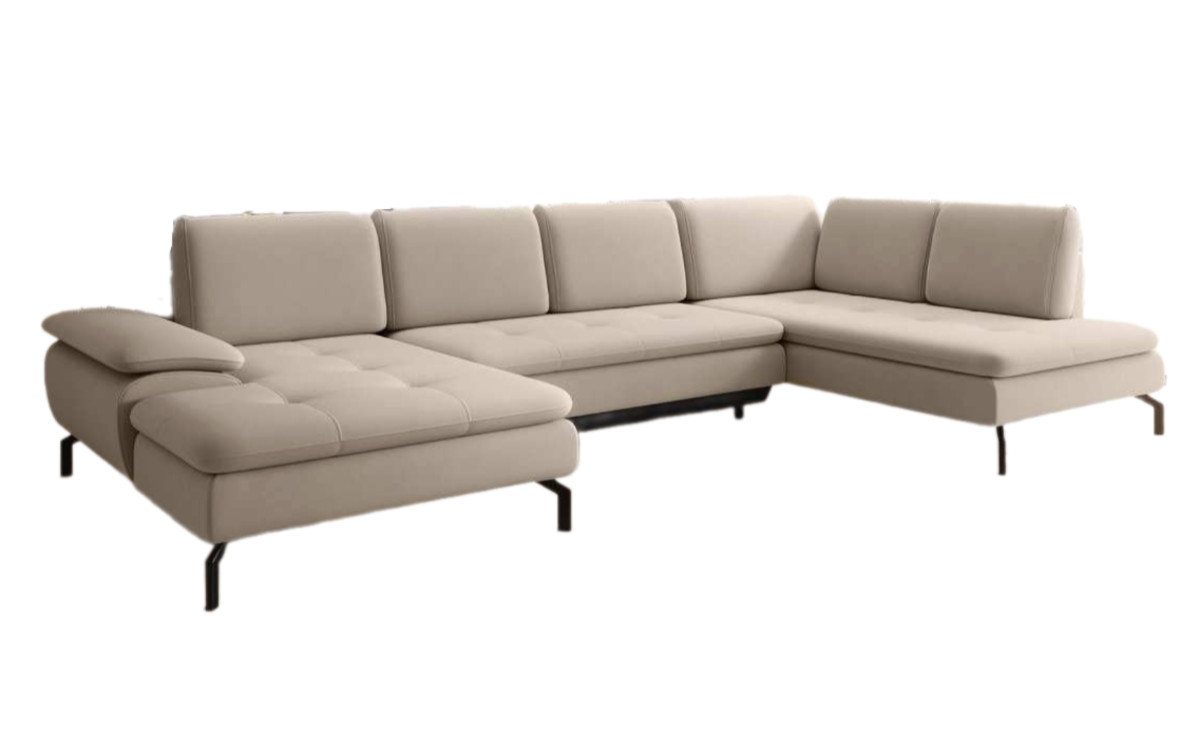 Luxusbetten24 Ecksofa Verila U, mit Schlaf- und Klappfunktion Luxusbetten24 Ecksofa Verila U, mit Schlaf- und Klappfunktion von Luxusbetten24