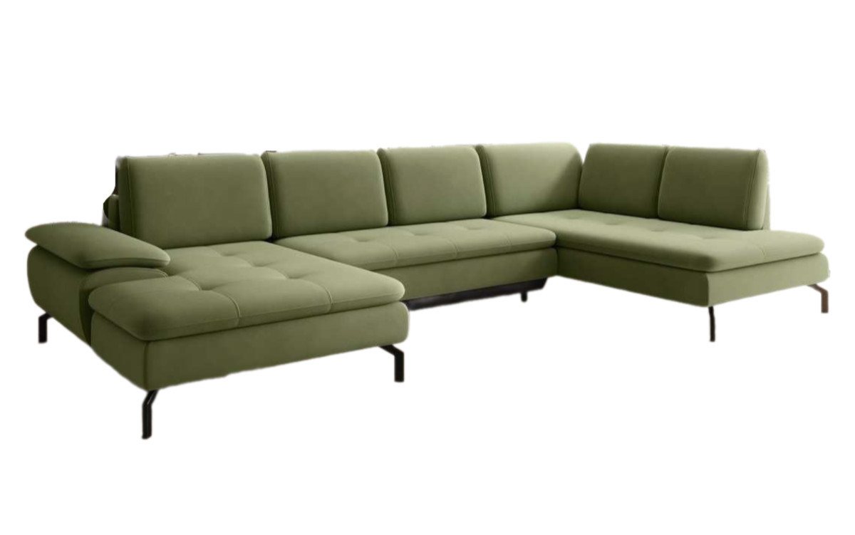 Luxusbetten24 Ecksofa Verila U, mit Schlaf- und Klappfunktion Luxusbetten24 Ecksofa Verila U, mit Schlaf- und Klappfunktion von Luxusbetten24