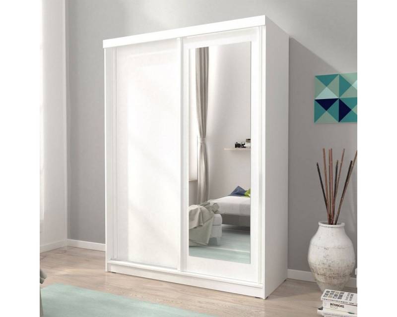 Luxusbetten24 Kleiderschrank Designer Schrank Aime Schiebetür mit Spiegel von Luxusbetten24