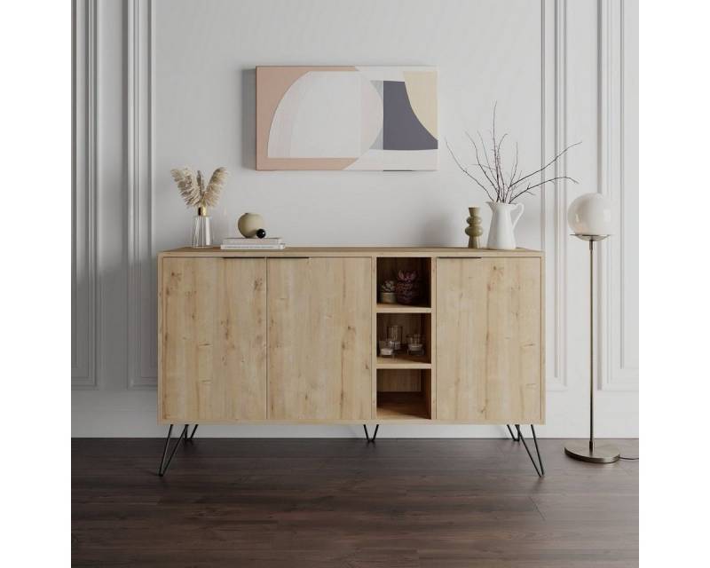 Luxusbetten24 Kommode Designer Kommode Clara, drei Schranktüren und drei kleine offene Fächer Luxusbetten24 Kommode Designer Kommode Clara, drei Schranktüren und drei kleine offene Fächer von Luxusbetten24