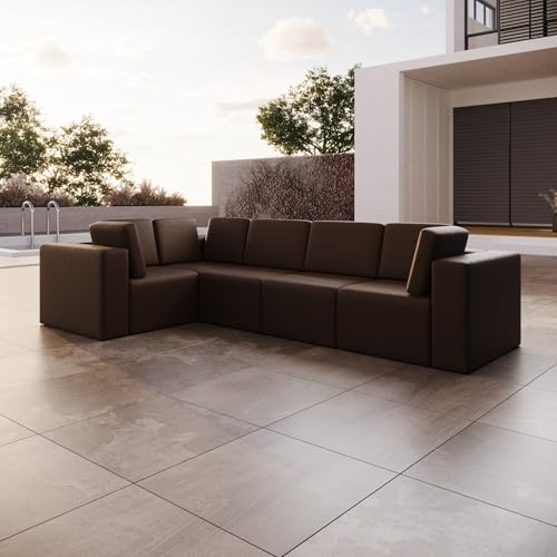 Luxusbetten24 Modulares Gartensofa Eden L Maxi Braun Links Luxusbetten24 Modulares Gartensofa Eden L Maxi Braun Links von Luxusbetten24