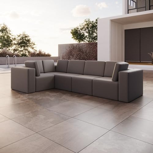 Luxusbetten24 Modulares Gartensofa Eden L Maxi Grau Links Luxusbetten24 Modulares Gartensofa Eden L Maxi Grau Links von Luxusbetten24