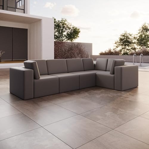 Luxusbetten24 Modulares Gartensofa Eden L Maxi Grau Rechts Luxusbetten24 Modulares Gartensofa Eden L Maxi Grau Rechts von Luxusbetten24