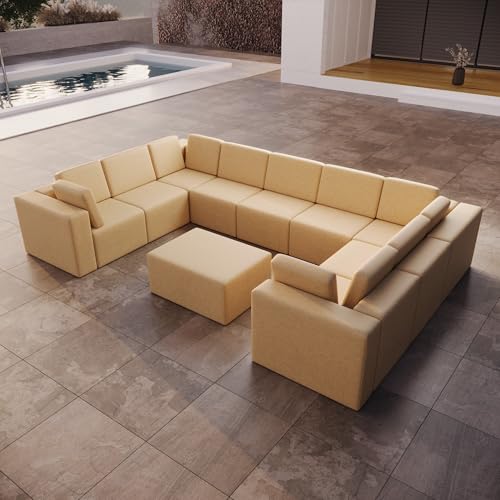 Luxusbetten24 Modulares Gartensofa Eden U Closed mit Beistellhocker Beige Luxusbetten24 Modulares Gartensofa Eden U Closed mit Beistellhocker Beige von Luxusbetten24