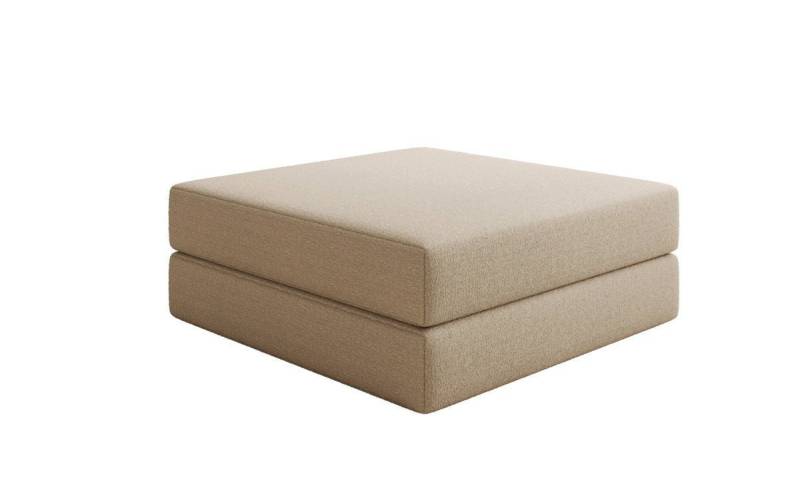 Luxusbetten24 Polsterhocker Beistellhocker Lazy, in Bouclé von Luxusbetten24