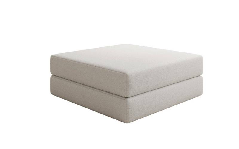 Luxusbetten24 Polsterhocker Beistellhocker Lazy, in Bouclé von Luxusbetten24