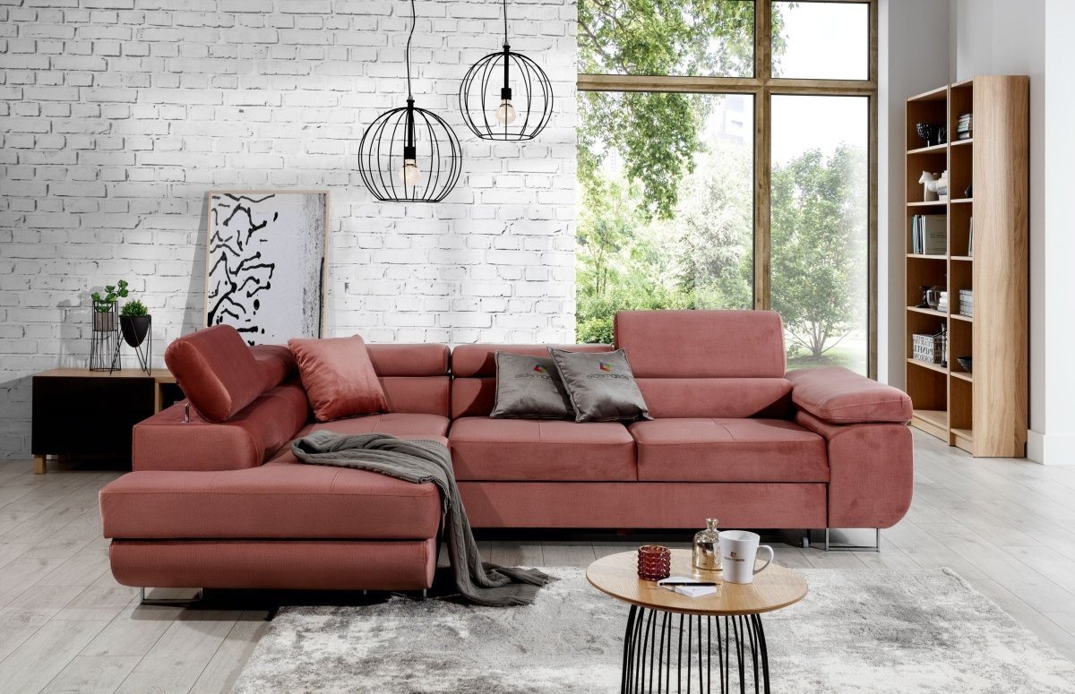 Luxusbetten24 Schlafsofa Designer Sofa Anila, mit Schlaf- und Klappfunktion von Luxusbetten24