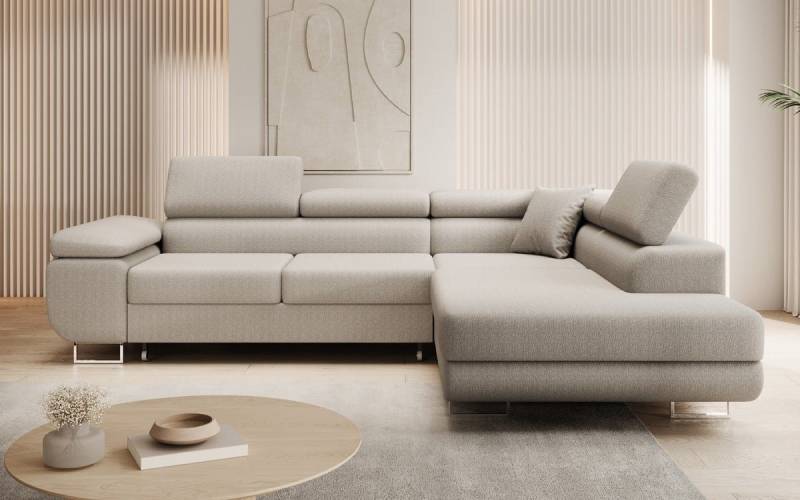 Luxusbetten24 Schlafsofa Designer Sofa Aston in Bouclé, mit Stauraum und Schlaffunktion Luxusbetten24 Schlafsofa Designer Sofa Aston in Bouclé, mit Stauraum und Schlaffunktion von Luxusbetten24