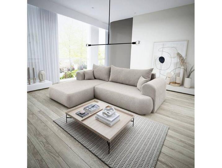 Luxusbetten24 Schlafsofa Designer Sofa Baron L, mit Schlaffunktion und Stauraum, beige, Sand Luxusbetten24 Schlafsofa Designer Sofa Baron L, mit Schlaffunktion und Stauraum, beige, Sand von Luxusbetten24