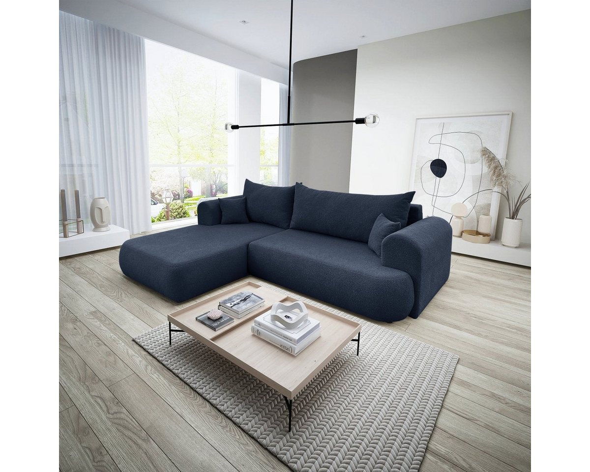 Luxusbetten24 Schlafsofa Designer Sofa Baron L, mit Schlaffunktion und Stauraum von Luxusbetten24