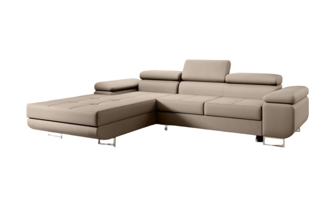 Luxusbetten24 Schlafsofa Designer Sofa Calvera, mit Stauraum und Schlaffunktion von Luxusbetten24