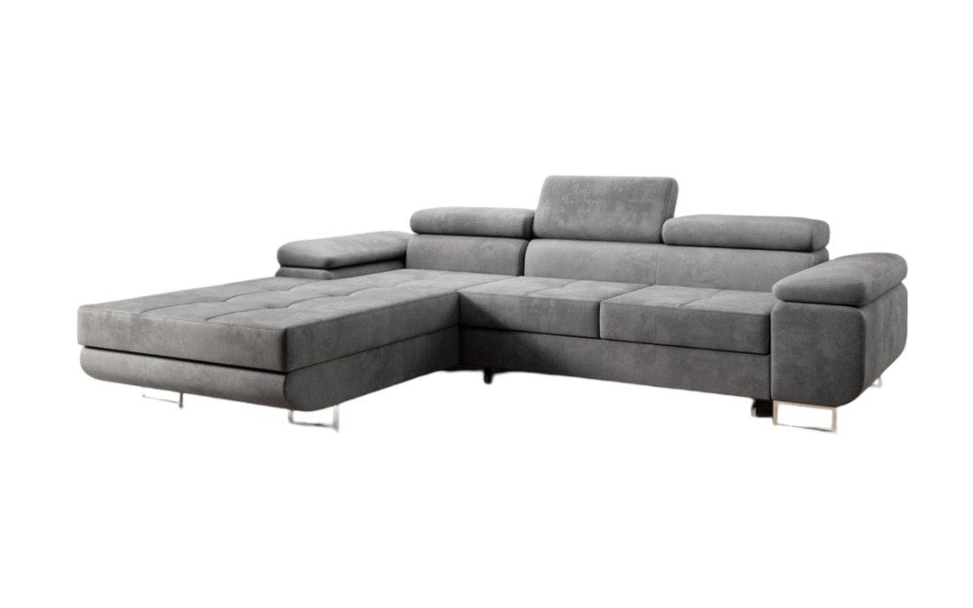 Luxusbetten24 Schlafsofa Designer Sofa Calvera, mit Stauraum und Schlaffunktion von Luxusbetten24