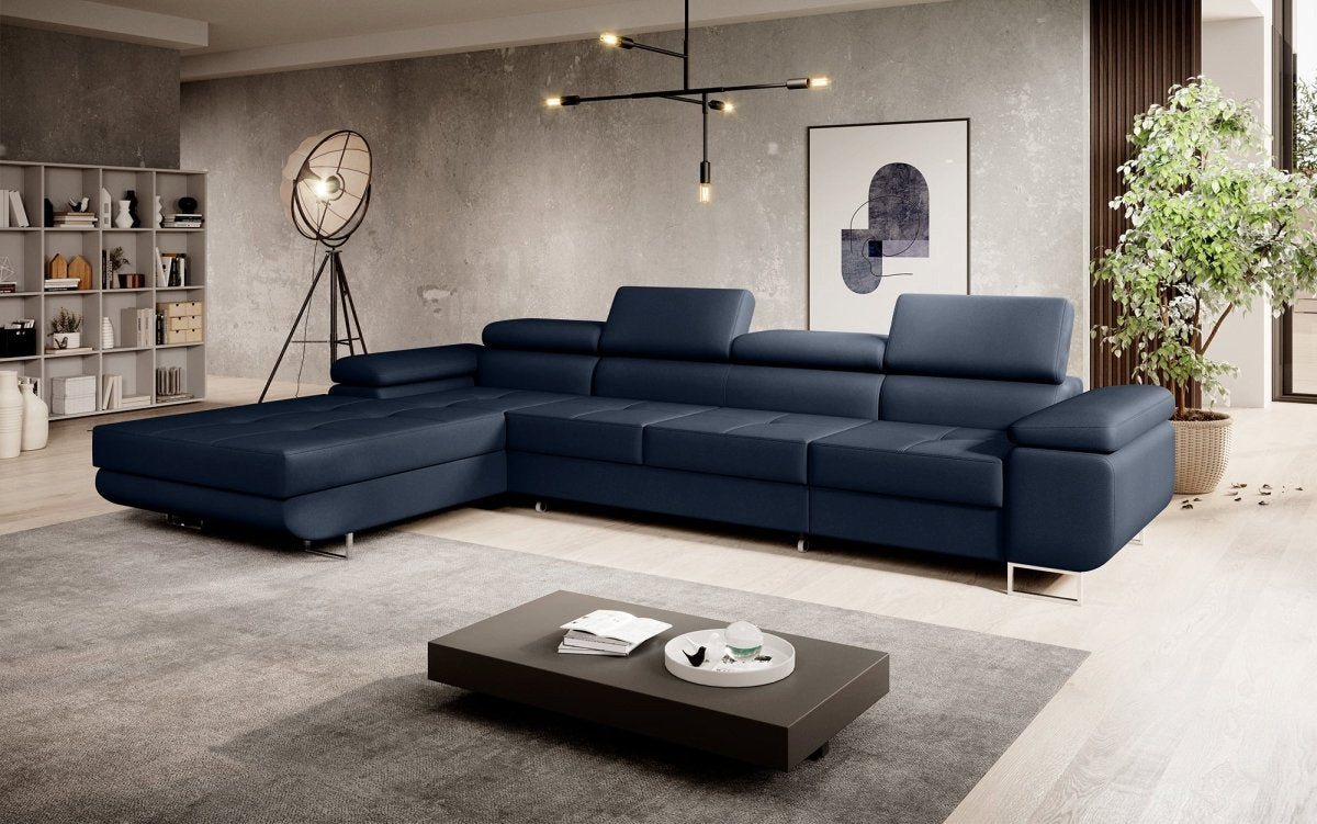 Luxusbetten24 Schlafsofa Designer Sofa Calvera Maxi, mit Stauraum und Schlaffunktion von Luxusbetten24