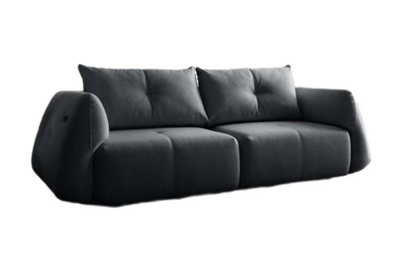 Luxusbetten24 Schlafsofa Designer Sofa Camira, mit elektrischer Schlaffunktion von Luxusbetten24